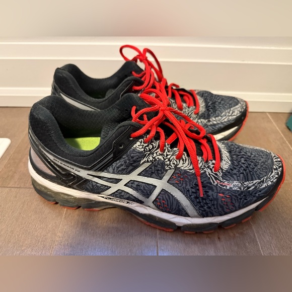 ASICS Gel Kayano 22 Lite Show in Carbon Cherry Tomato Running Shoes- size 10 - Picture 5 of 7